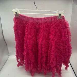 Lemon Loves Lime Vibrant Pink Ruffle Skirt